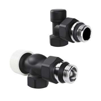 Набор термостатический осевой Royal Thermo Design 1/2М30х1,5 (Черный)