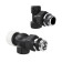 Набор термостатический осевой Royal Thermo Design 1/2М30х1,5 (Черный)