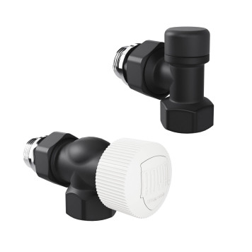 Набор термостатический осевой Royal Thermo Design 1/2М30х1,5 (Черный)-1