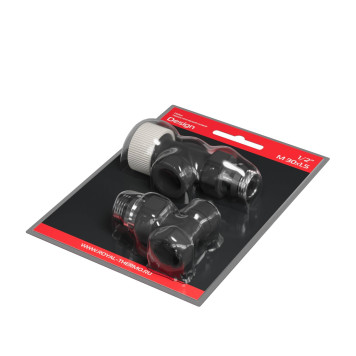 Набор термостатический осевой Royal Thermo Design 1/2М30х1,5 (Черный)-6