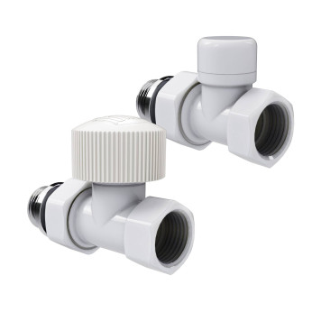Набор термостатический прямой Royal Thermo Design 1/2М30х1,5 (Белый)-1