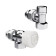 Набор термостатический осевой Royal Thermo Design 1/2М30х1,5 (Хром)