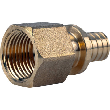 Муфта VARMEGA Slide-fit переходная (переходник) с ВН резьбой, 16х1/2, латунная, аксиальная, VM51311
