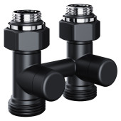Узел нижнего подключения Royal Thermo Design прямой 1/2х3/4 EK (черный)
