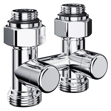 Узел нижнего подключения Royal Thermo Design прямой 1/2х3/4EK (хром)