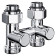 Узел нижнего подключения Royal Thermo Design прямой 1/2х3/4EK (хром)