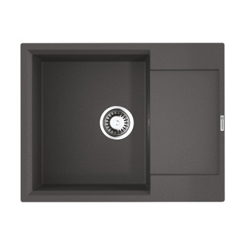 Omoikiri Daisen 65T PL Кухонная мойка из Tetogranit 65x23 см, крыло справа, цвет: платина 4993517