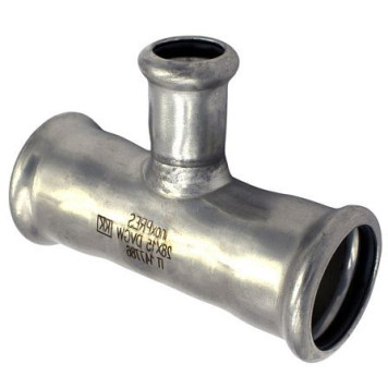 Тройник перех нерж AISI316L Дн35х28х35 Ру16 пресс Inoxpres RM 192035028