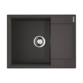 Omoikiri Daisen 65T BL Кухонная мойка из Tetogranit 65x23 см, крыло справа, цвет: черный 4993519